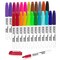 Shuttle Art Permanent Markers, 24 Colors Fine Point Assorted Colors Permanent Marker Set, Works on Plastic,Wood,Stone,Metal and Glass for Doodling, Coloring, Marking